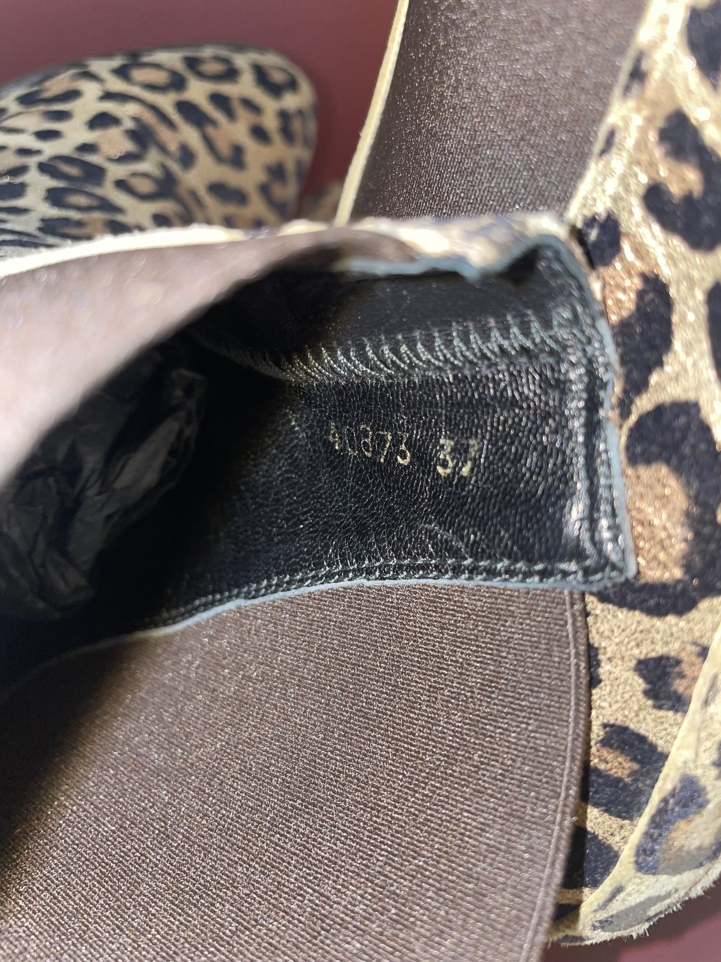 Bottines Barbara Bui léopard taille 38