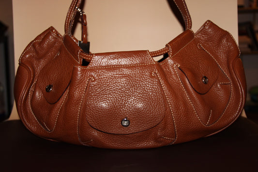 Sac Lancel cuir marron - élégance intemporelle