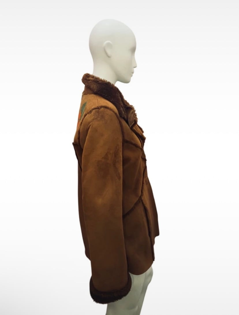 Manteau Kenzo marron en fausse fourrure T. 40 (M/L)