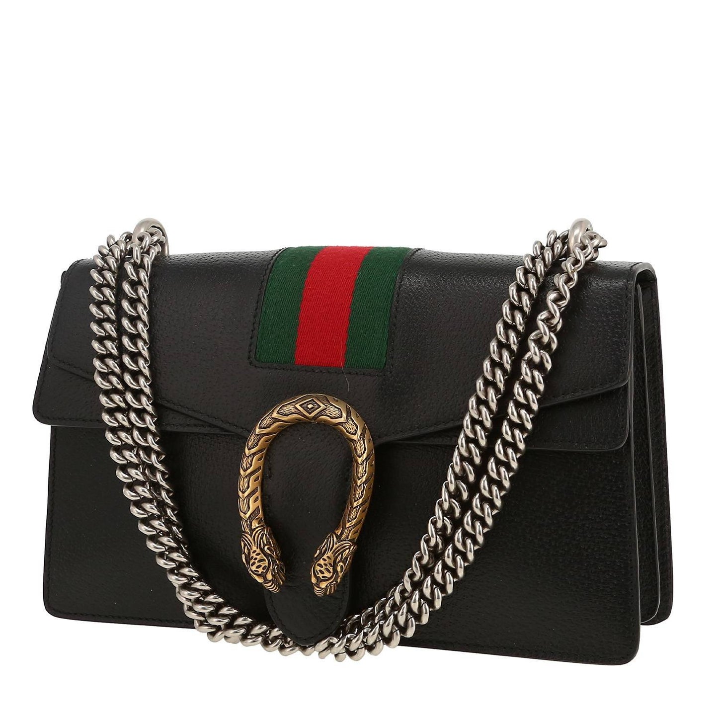 Sac à main GUCCI modèle 'Dionysus' en cuir noir