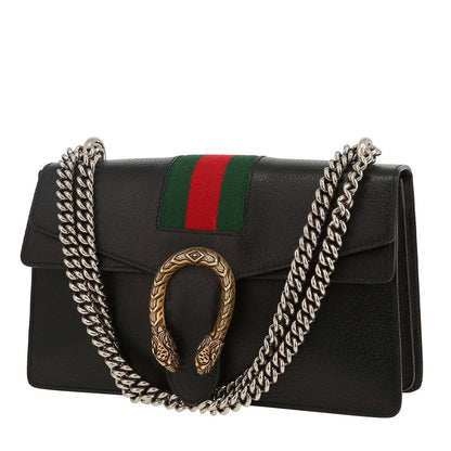 Sac à main GUCCI modèle 'Dionysus' en cuir noir