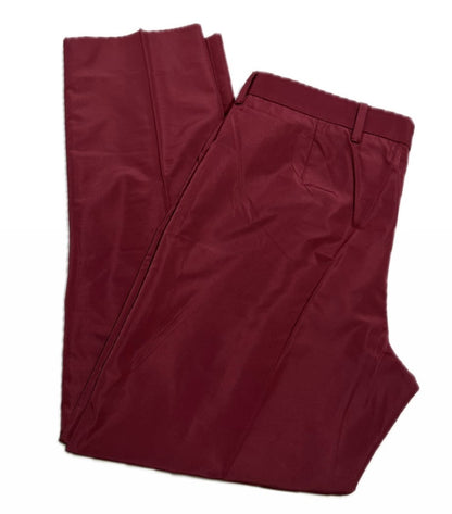Pantalon court Miu Miu Bordeaux satiné taille 38 EU