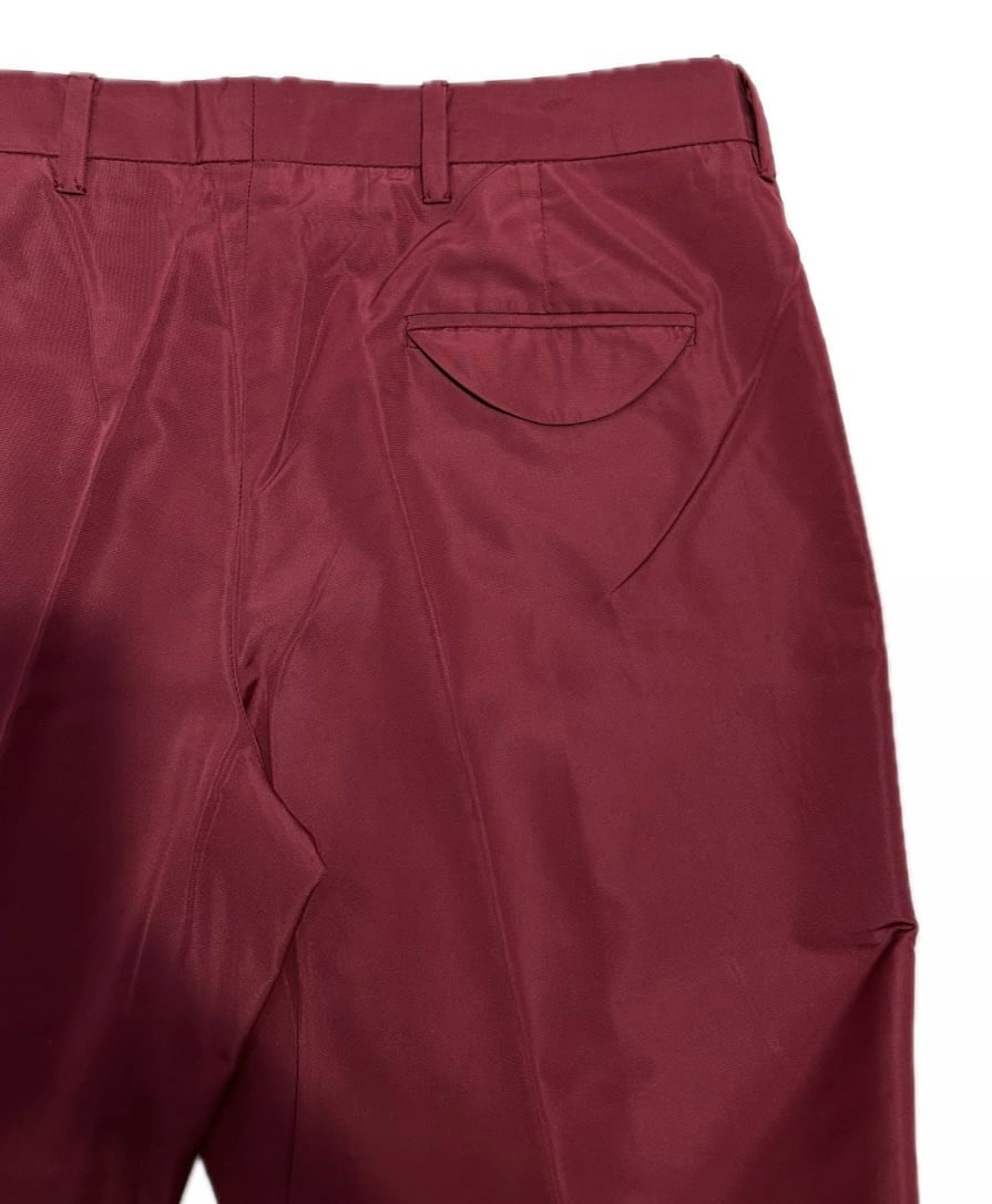 Pantalon court Miu Miu Bordeaux satiné taille 38 EU