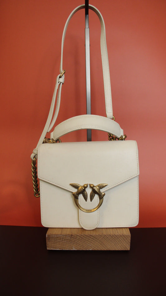 Sac à main PINKO modèle Mini Love Bag One ecru