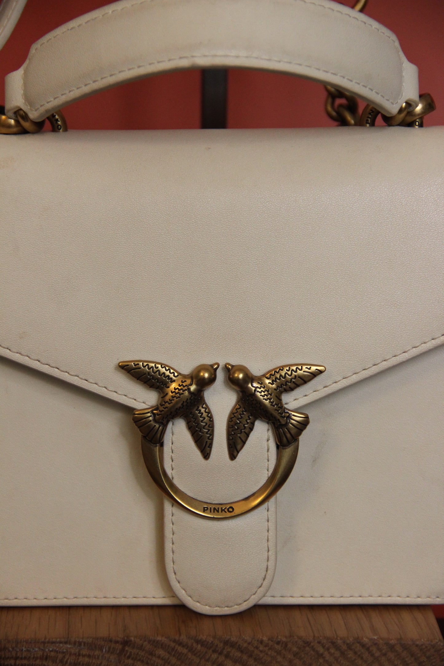 Sac à main PINKO modèle Mini Love Bag One ecru