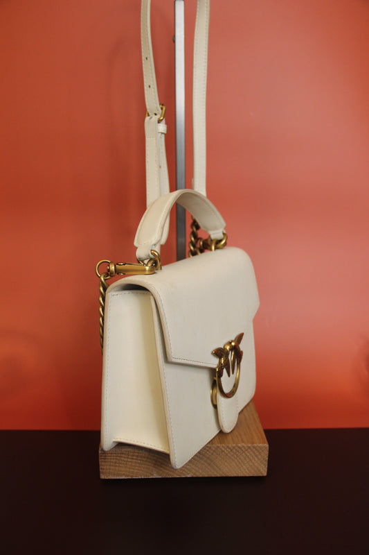 Sac à main PINKO modèle Mini Love Bag One ecru