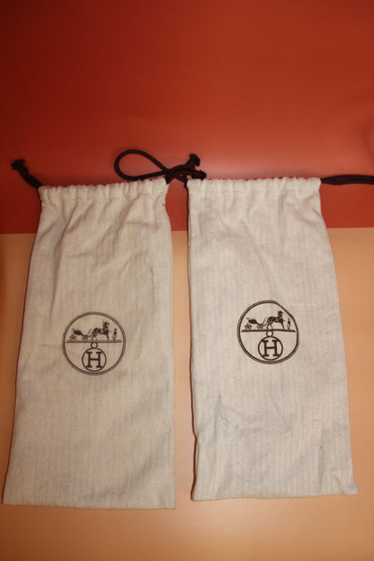 Sandales HERMES Oran en cuir marron - taille 40 EU