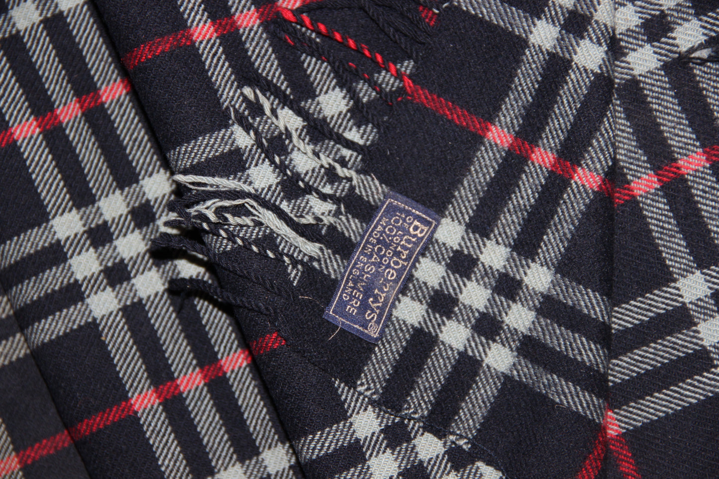 Echarpe en cachemire Burberry Bleu Marine