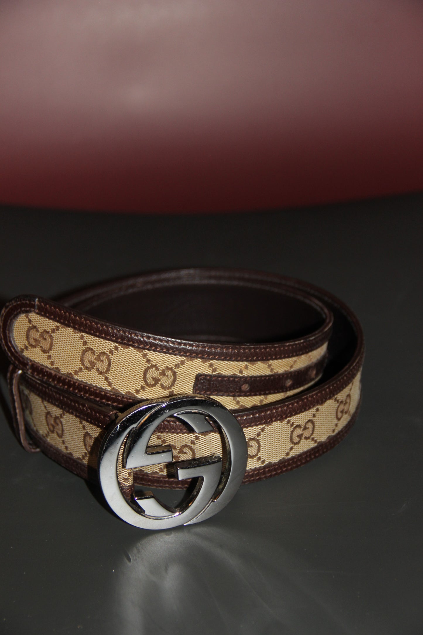 Ceinture Gucci Boucle GG Enlacés pour Homme