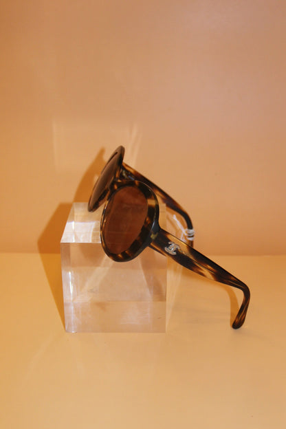 Lunettes de soleil Chanel femme écaillées brun