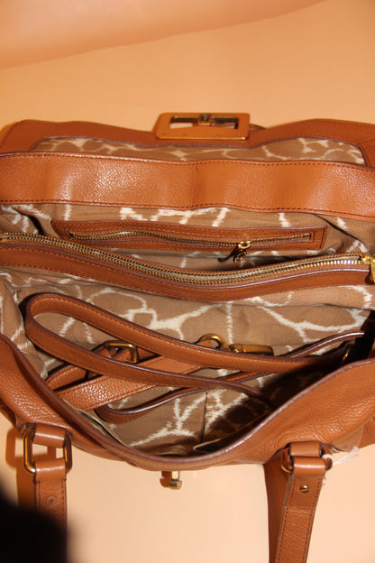 Sac Marc Jacobs en cuir camel