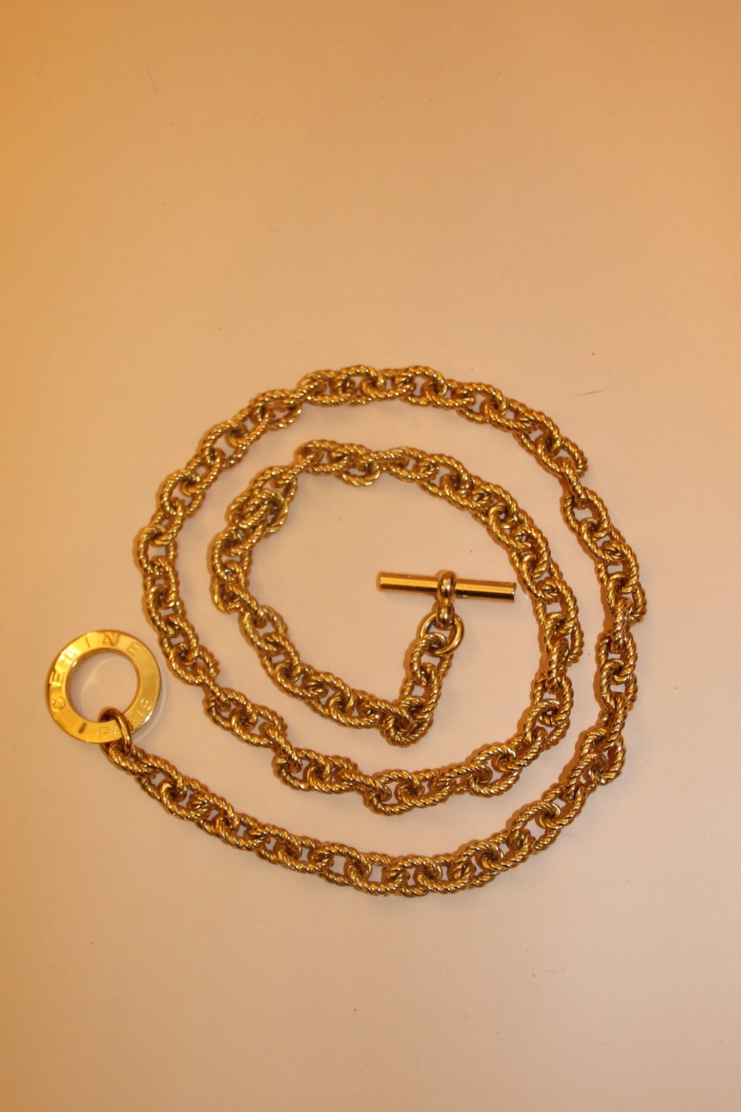 Ceinture bijoux Céline chaine dorée