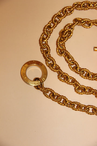 Ceinture bijoux Céline chaine dorée