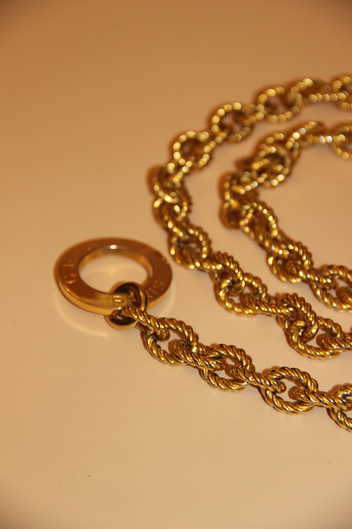 Ceinture bijoux Céline chaine dorée