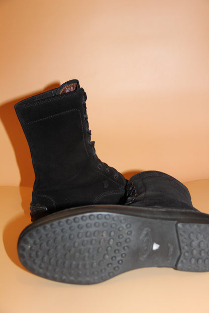 Bottines TOD's modèle Gommino en daim noir pour Femme T.37 1/2 EU