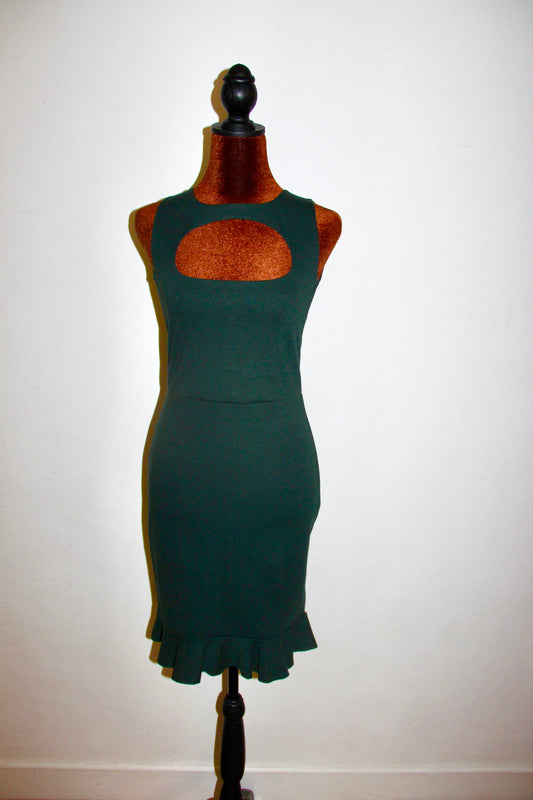 Robe Missoni verte foncé T.34