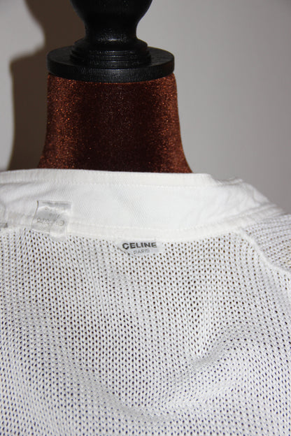 Cardigan Celine en maille coton blanc T.40 (L)