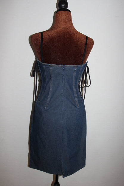 Robe bustier Dolce & Gabbana en denim bleu taille M/L (38/40)