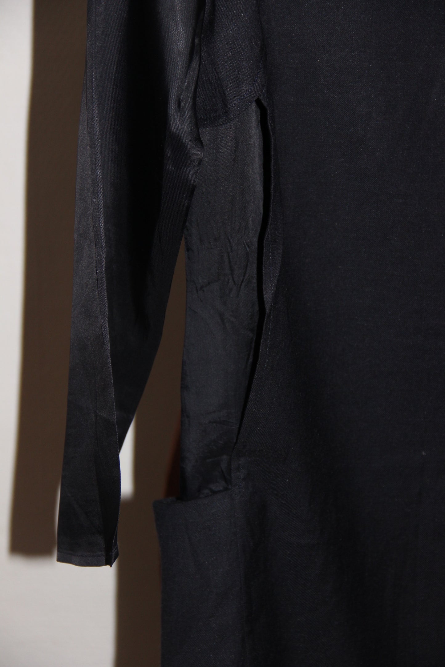 Robe courte Maison Margiela MM6 bi matière bleu marine, T.34 - XS