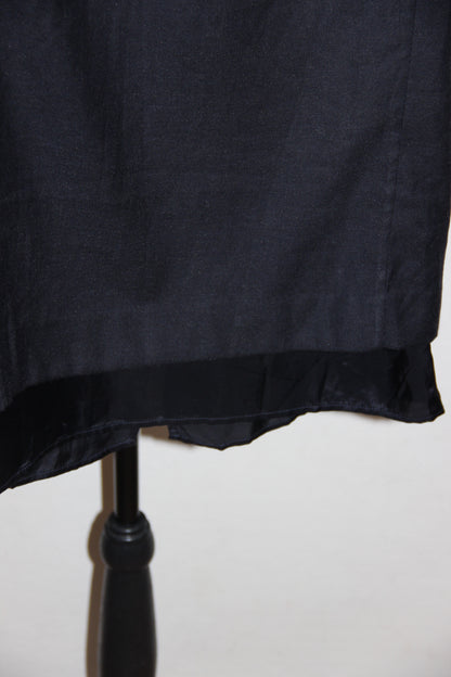 Robe courte Maison Margiela MM6 bi matière bleu marine, T.34 - XS