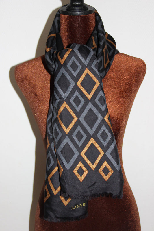 Écharpe Lanvin pour homme, laine et soie