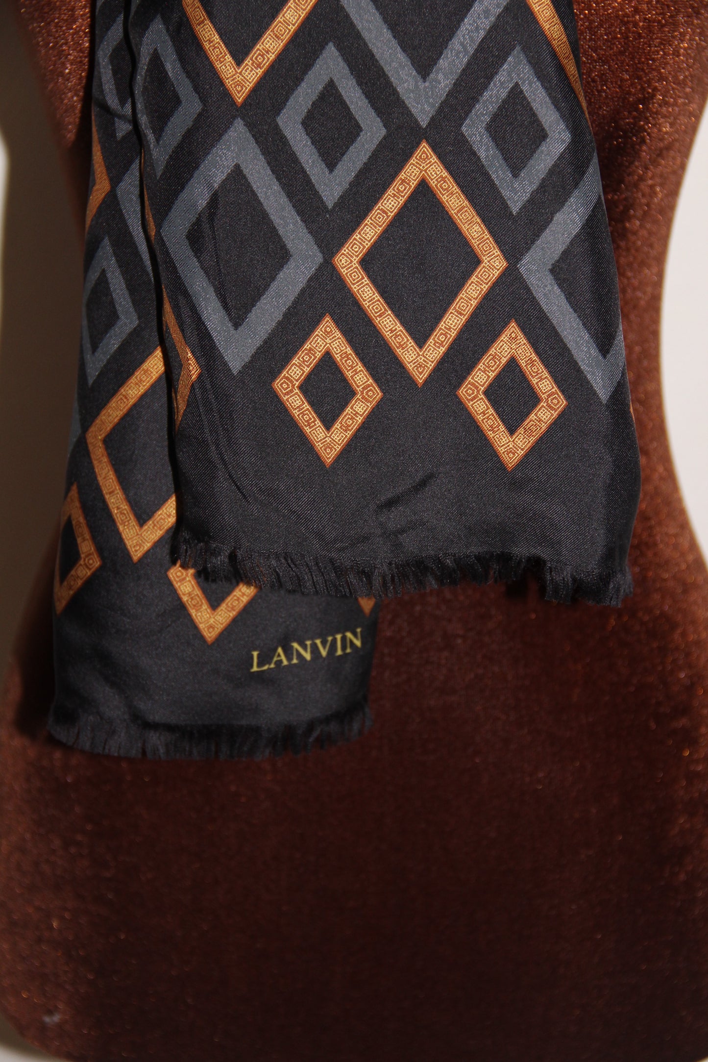 Écharpe Lanvin pour homme, laine et soie