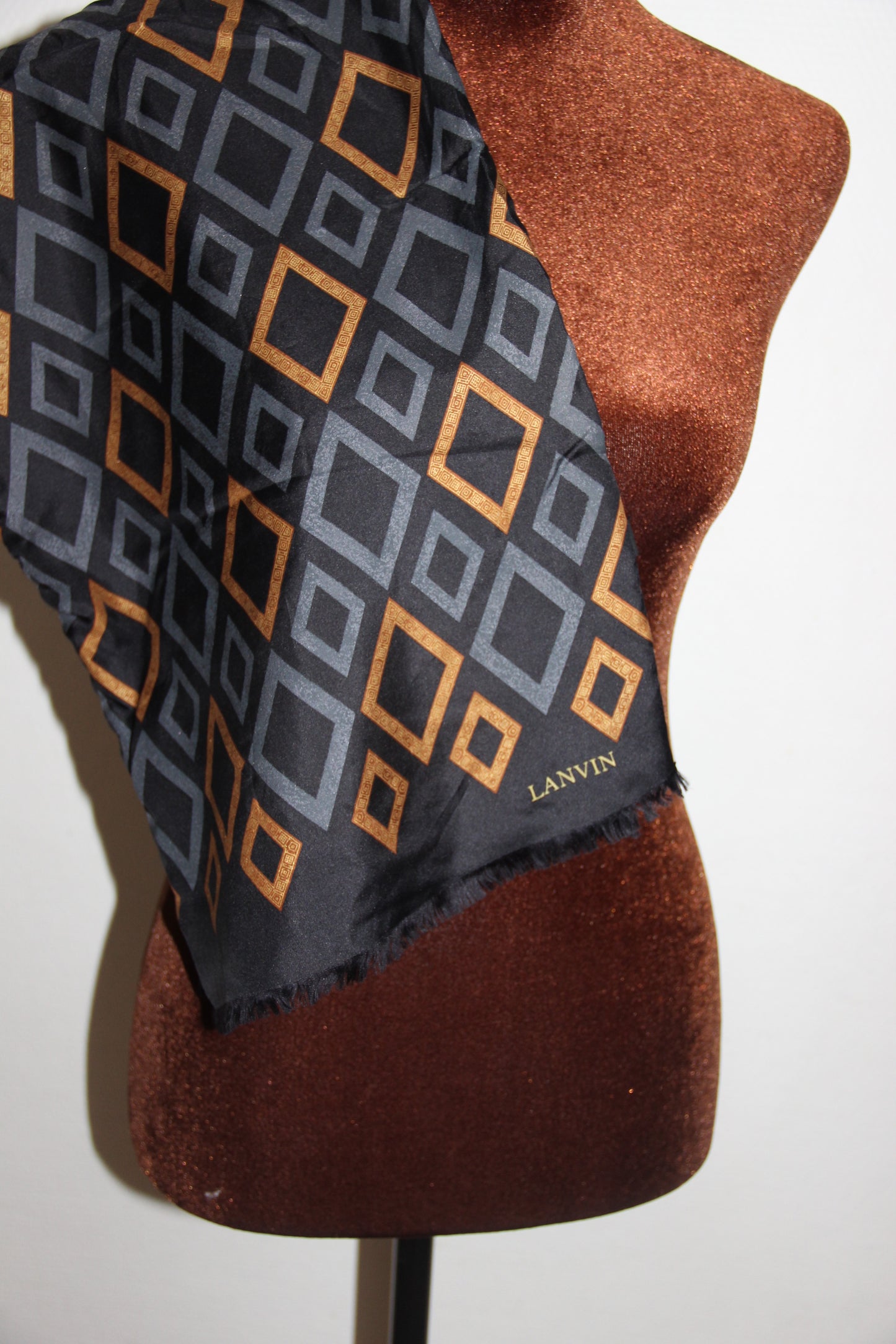 Écharpe Lanvin pour homme, laine et soie