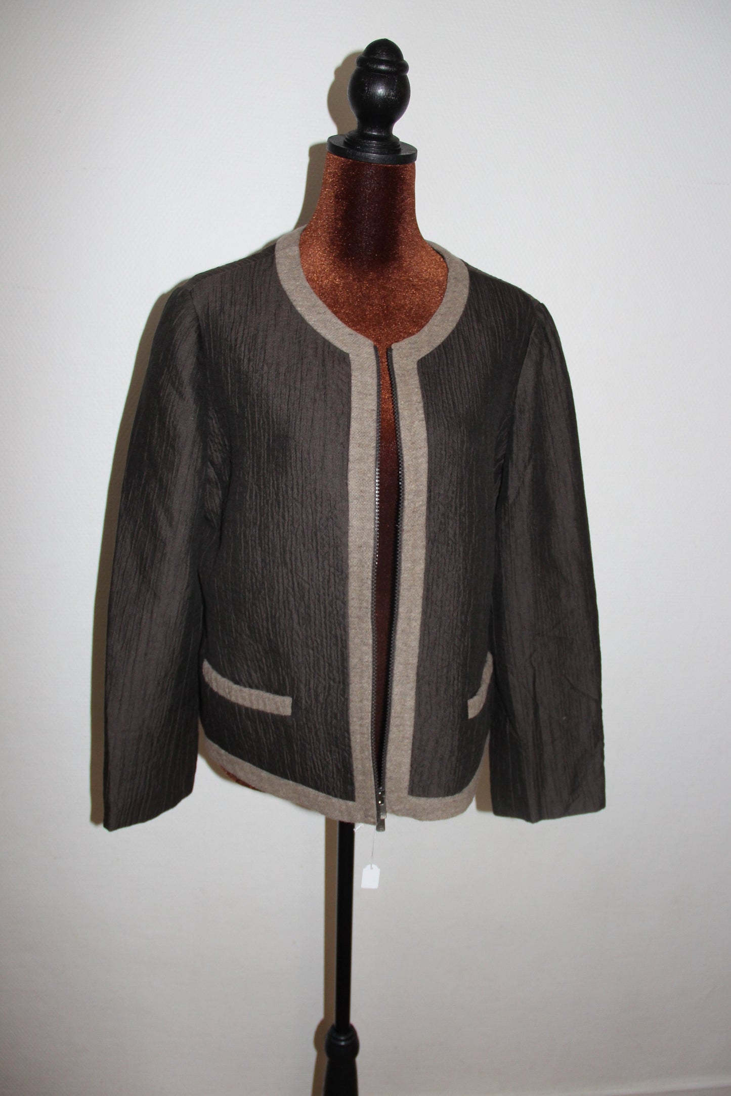 Veste blazer bicolor Armani laine et soie T. XXL (44 FR)