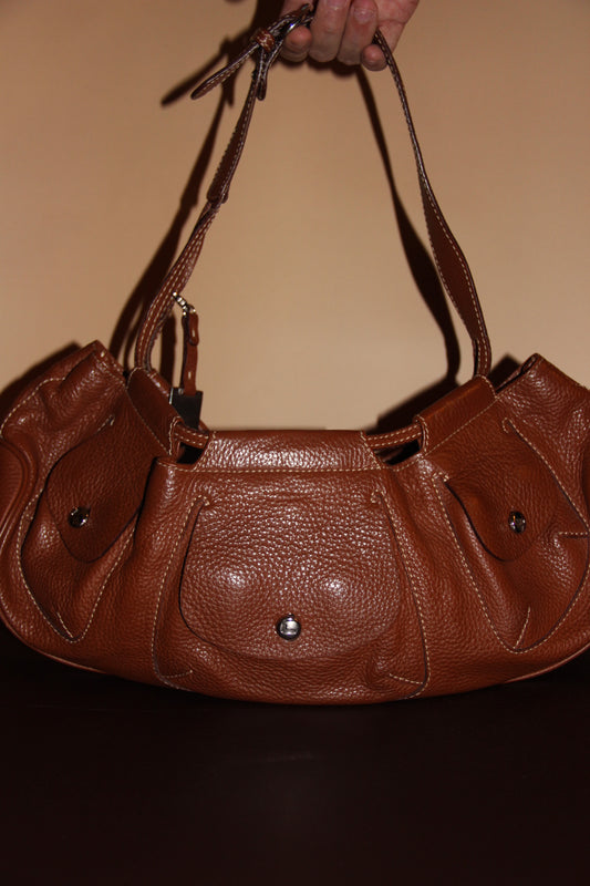 Sac Lancel cuir marron - élégance intemporelle
