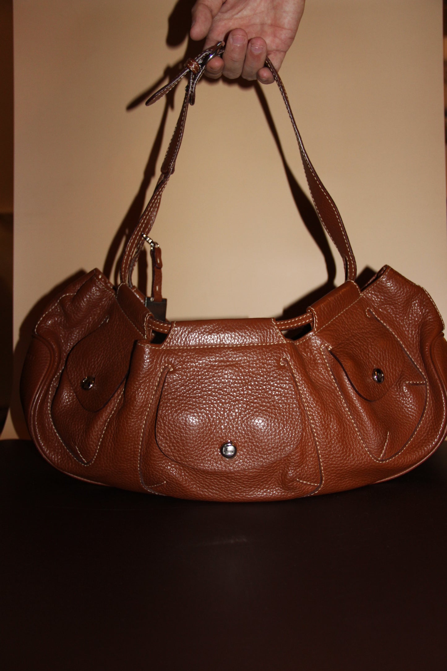 Sac Lancel cuir marron - élégance intemporelle