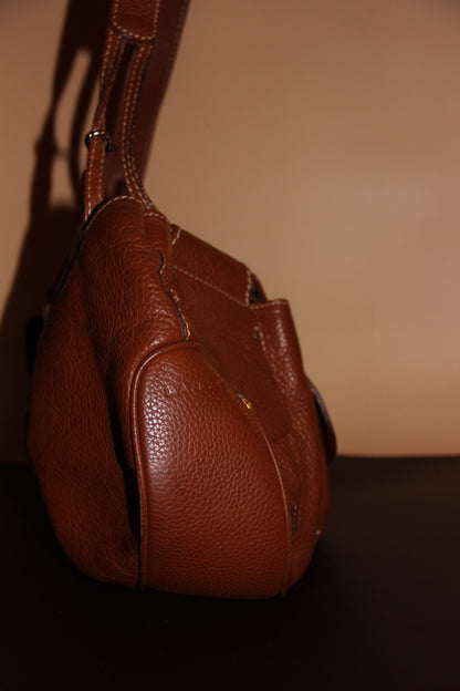 Sac Lancel cuir marron - élégance intemporelle