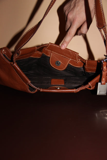 Sac Lancel cuir marron - élégance intemporelle