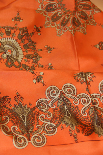 Carré de soie HERMES signé Henri d’Origny