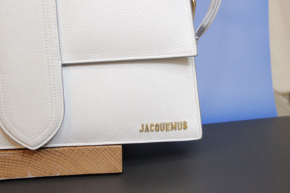 Sac JACQUEMUS modèle Le Grand Bambino blanc