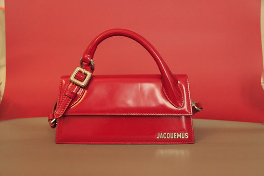 Sac à main JACQUEMUS Chiquito long rouge