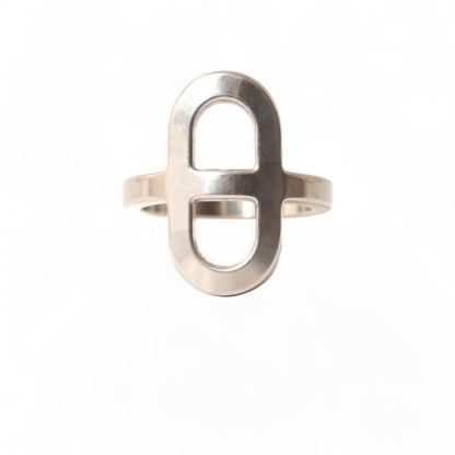 Bague Hermès modèle Chaîne d'Ancre en argent taille 51